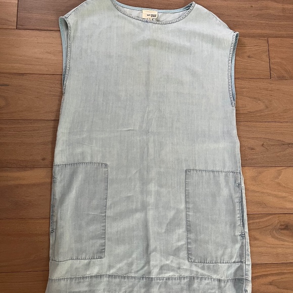 Wilfred FREE Chambray Sleeveless Dress XS - Picture 2 of 5